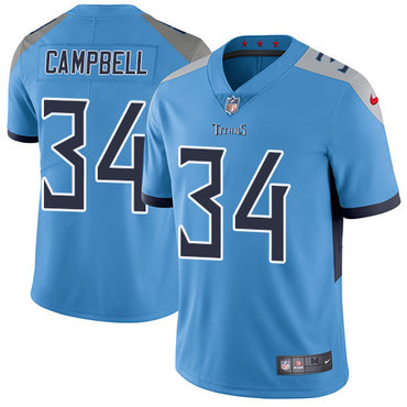 Nike Titans #34 Earl Campbell Light Blue Team Color Men's Stitched NFL Vapor Untouchable Limited Jersey Nike Titans #34 Earl Campbell Light Blue Team Color Men's Stitched NFL Vapor Untouchable Limited Jersey