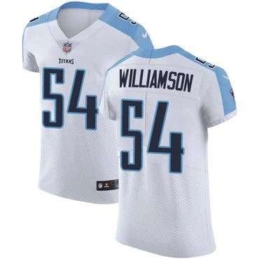 Nike Titans #54 Avery Williamson White Men's Stitched NFL Vapor Untouchable Elite Jersey Nike Titans #54 Avery Williamson White Men's Stitched NFL Vapor Untouchable Elite Jersey