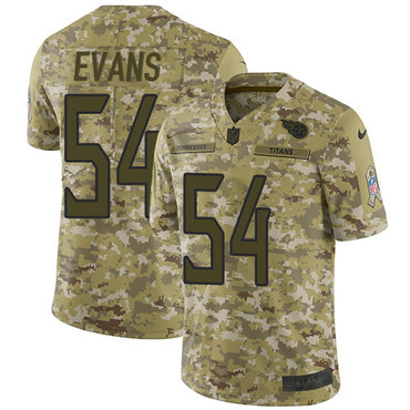 Nike Titans #54 Rashaan Evans Camo Men's Stitched NFL Limited 2018 Salute To Service Jersey Nike Titans #54 Rashaan Evans Camo Men's Stitched NFL Limited 2018 Salute To Service Jersey