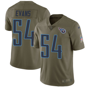 Nike Titans #54 Rashaan Evans Olive Men's Stitched NFL Limited 2017 Salute To Service Jersey Nike Titans #54 Rashaan Evans Olive Men's Stitched NFL Limited 2017 Salute To Service Jersey