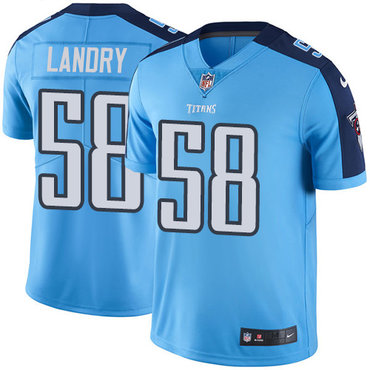 Nike Titans #58 Harold Landry Light Blue Men's Stitched NFL Limited Rush Jersey Nike Titans #58 Harold Landry Light Blue Men's Stitched NFL Limited Rush Jersey