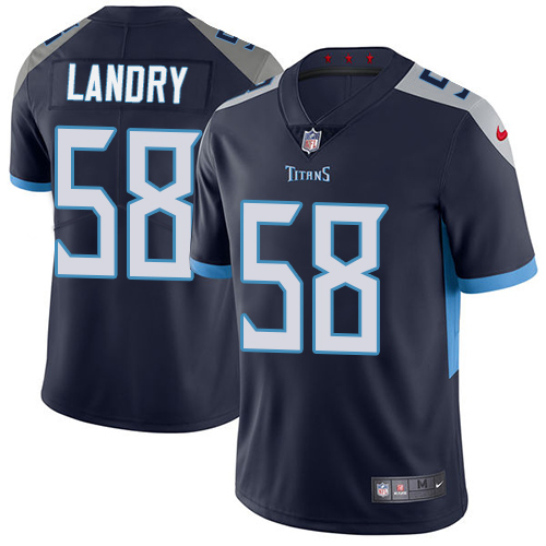 Nike Titans #58 Harold Landry Navy Blue Team Color Men's Stitched NFL Vapor Untouchable Limited Jersey Nike Titans #58 Harold Landry Navy Blue Team Color Men's Stitched NFL Vapor Untouchable Limited Jersey