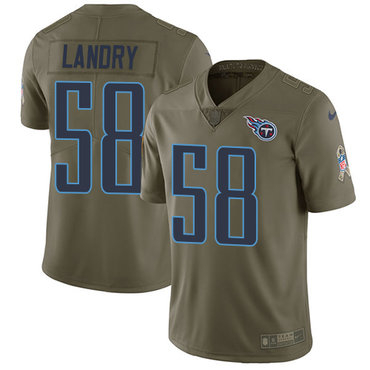 Nike Titans #58 Harold Landry Olive Men's Stitched NFL Limited 2017 Salute To Service Jersey Nike Titans #58 Harold Landry Olive Men's Stitched NFL Limited 2017 Salute To Service Jersey