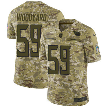 Nike Titans #59 Wesley Woodyard Camo Men's Stitched NFL Limited 2018 Salute To Service Jersey Nike Titans #59 Wesley Woodyard Camo Men's Stitched NFL Limited 2018 Salute To Service Jersey