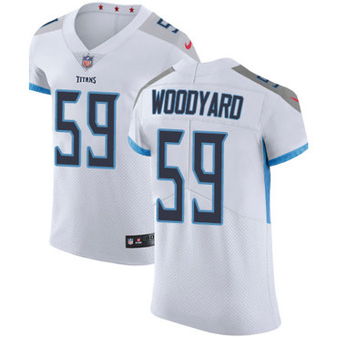Nike Titans #59 Wesley Woodyard White Men's Stitched NFL Vapor Untouchable Elite Jersey Nike Titans #59 Wesley Woodyard White Men's Stitched NFL Vapor Untouchable Elite Jersey
