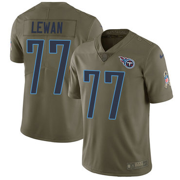 Nike Titans #77 Taylor Lewan Olive Men's Stitched NFL Limited 2017 Salute to Service Jersey Nike Titans #77 Taylor Lewan Olive Men's Stitched NFL Limited 2017 Salute to Service Jersey