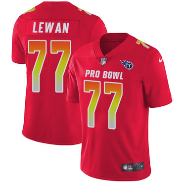 Nike Titans #77 Taylor Lewan Red Men's Stitched NFL Limited AFC 2018 Pro Bowl Jersey Nike Titans #77 Taylor Lewan Red Men's Stitched NFL Limited AFC 2018 Pro Bowl Jersey