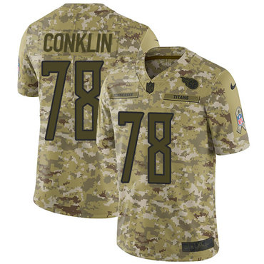 Nike Titans #78 Jack Conklin Camo Youth Stitched NFL Limited 2018 Salute to Service Jersey Nike Titans #78 Jack Conklin Camo Youth Stitched NFL Limited 2018 Salute to Service Jersey