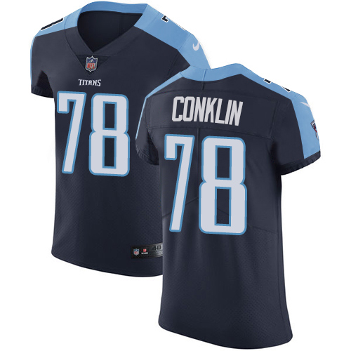 Nike Titans #78 Jack Conklin Navy Blue Alternate Men's Stitched NFL Vapor Untouchable Elite Jersey Nike Titans #78 Jack Conklin Navy Blue Alternate Men's Stitched NFL Vapor Untouchable Elite Jersey