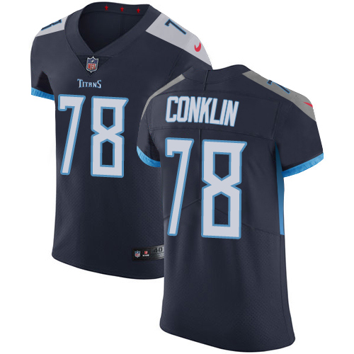 Nike Titans #78 Jack Conklin Navy Blue Team Color Men's Stitched NFL Vapor Untouchable Elite Jersey Nike Titans #78 Jack Conklin Navy Blue Team Color Men's Stitched NFL Vapor Untouchable Elite Jersey