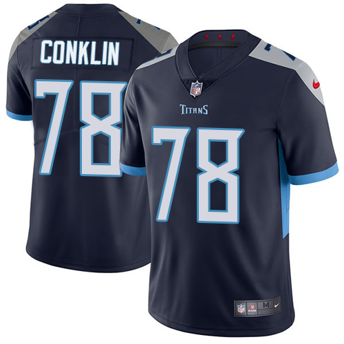 Nike Titans #78 Jack Conklin Navy Blue Team Color Men's Stitched NFL Vapor Untouchable Limited Jersey Nike Titans #78 Jack Conklin Navy Blue Team Color Men's Stitched NFL Vapor Untouchable Limited Jersey