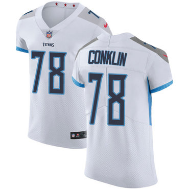 Nike Titans #78 Jack Conklin White Men's Stitched NFL Vapor Untouchable Elite Jersey Nike Titans #78 Jack Conklin White Men's Stitched NFL Vapor Untouchable Elite Jersey