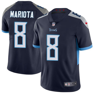 Nike Titans #8 Marcus Mariota Navy Blue Alternate Men's Stitched NFL Vapor Untouchable Limited Jersey Nike Titans #8 Marcus Mariota Navy Blue Alternate Men's Stitched NFL Vapor Untouchable Limited Jersey