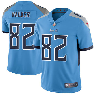 Nike Titans #82 Delanie Walker Light Blue Team Color Men's Stitched NFL Vapor Untouchable Limited Jersey Nike Titans #82 Delanie Walker Light Blue Team Color Men's Stitched NFL Vapor Untouchable Limited Jersey