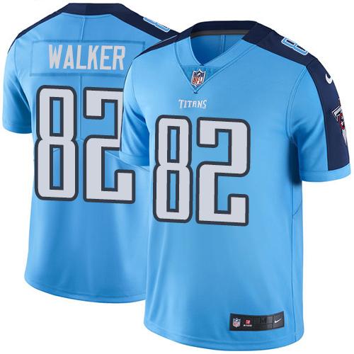 Nike Titans #82 Delanie Walker Light Blue Team Color Youth Stitched NFL Vapor Untouchable Limited Jersey