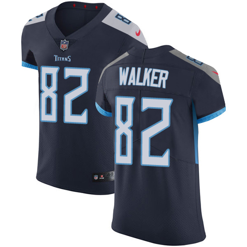 Nike Titans #82 Delanie Walker Navy Blue Team Color Men's Stitched NFL Vapor Untouchable Elite Jersey Nike Titans #82 Delanie Walker Navy Blue Team Color Men's Stitched NFL Vapor Untouchable Elite Jersey