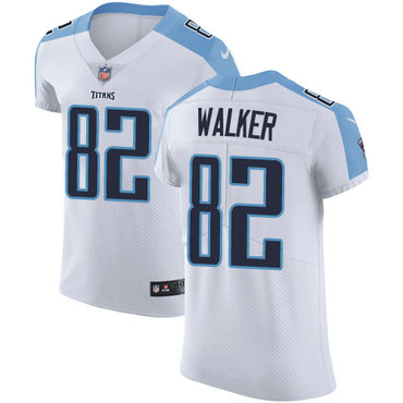 Nike Titans #82 Delanie Walker White Men's Stitched NFL Vapor Untouchable Elite Jersey Nike Titans #82 Delanie Walker White Men's Stitched NFL Vapor Untouchable Elite Jersey