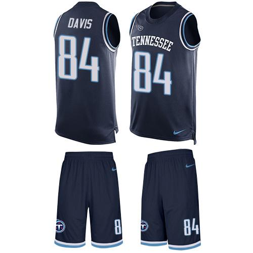 Nike Titans #84 Corey Davis Navy Blue Team Color Men's Stitched NFL Limited Tank Top Suit Jersey Nike Titans #84 Corey Davis Navy Blue Team Color Men's Stitched NFL Limited Tank Top Suit Jersey