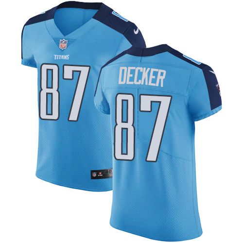 Nike Titans #87 Eric Decker Light Blue Team Color Men's Stitched NFL Vapor Untouchable Elite Jersey Nike Titans #87 Eric Decker Light Blue Team Color Men's Stitched NFL Vapor Untouchable Elite Jersey