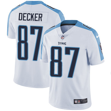 Nike Titans #87 Eric Decker White Men's Stitched NFL Vapor Untouchable Limited Jersey Nike Titans #87 Eric Decker White Men's Stitched NFL Vapor Untouchable Limited Jersey