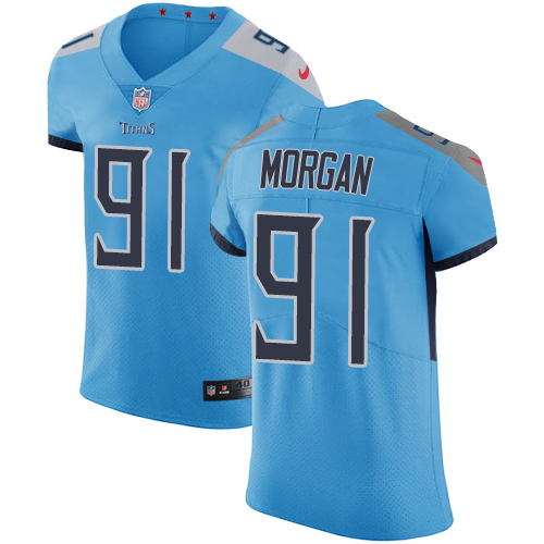 Nike Titans #91 Derrick Morgan Light Blue Alternate Men's Stitched NFL Vapor Untouchable Elite Jersey Nike Titans #91 Derrick Morgan Light Blue Alternate Men's Stitched NFL Vapor Untouchable Elite Jersey