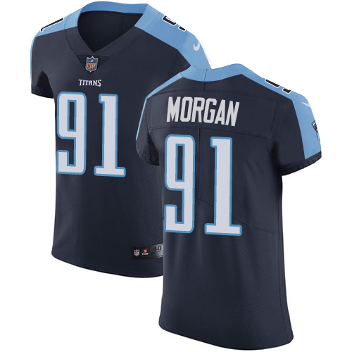 Nike Titans #91 Derrick Morgan Navy Blue Alternate Men's Stitched NFL Vapor Untouchable Elite Jersey