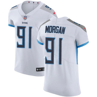 Nike Titans #91 Derrick Morgan White Men's Stitched NFL Vapor Untouchable Elite Jersey Nike Titans #91 Derrick Morgan White Men's Stitched NFL Vapor Untouchable Elite Jersey