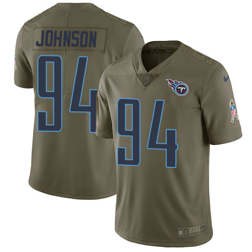 Nike Titans #94 Austin Johnson Olive Men's Stitched NFL Limited 2017 Salute to Service Jersey Nike Titans #94 Austin Johnson Olive Men's Stitched NFL Limited 2017 Salute to Service Jersey
