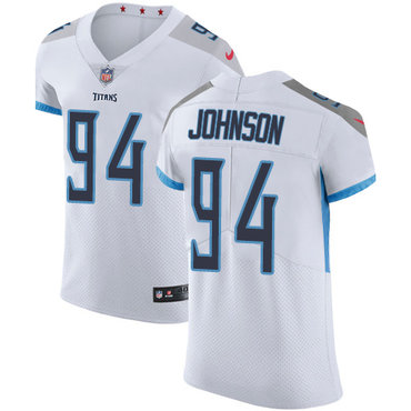 Nike Titans #94 Austin Johnson White Men's Stitched NFL Vapor Untouchable Elite Jersey Nike Titans #94 Austin Johnson White Men's Stitched NFL Vapor Untouchable Elite Jersey