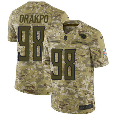 Nike Titans #98 Brian Orakpo Camo Men's Stitched NFL Limited 2018 Salute To Service Jersey Nike Titans #98 Brian Orakpo Camo Men's Stitched NFL Limited 2018 Salute To Service Jersey