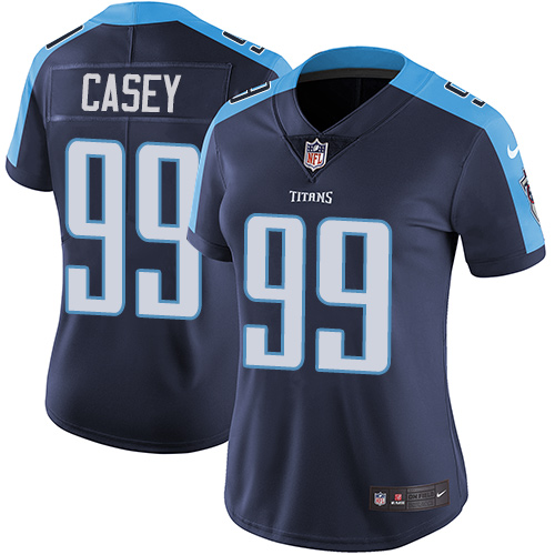 Nike Titans #99 Jurrell Casey Navy Blue Alternate Women's Stitched NFL Vapor Untouchable Limited Jersey