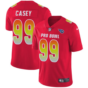 Nike Titans #99 Jurrell Casey Red Men's Stitched NFL Limited AFC 2018 Pro Bowl Jersey Nike Titans #99 Jurrell Casey Red Men's Stitched NFL Limited AFC 2018 Pro Bowl Jersey