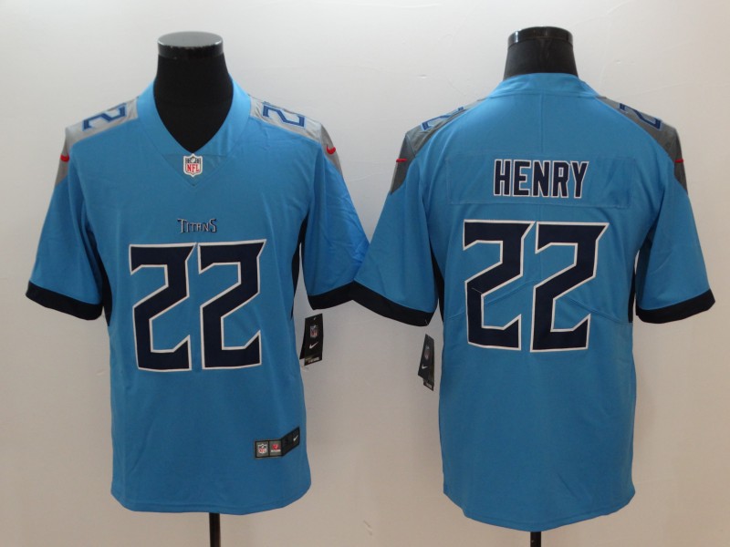 Nike Titans 22 Derrick Henry Light Blue Vapor Untouchable Player Limited Jersey Nike Titans 22 Derrick Henry Light Blue Vapor Untouchable Player Limited Jersey