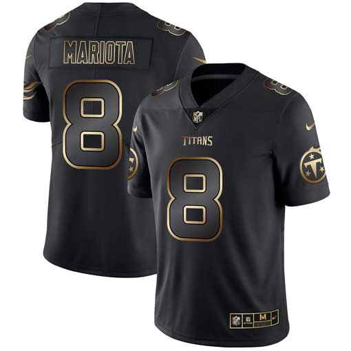 Nike Titans 8 Marcus Mariota Black Gold Vapor Untouchable Limited Jersey Nike Titans 8 Marcus Mariota Black Gold Vapor Untouchable Limited Jersey
