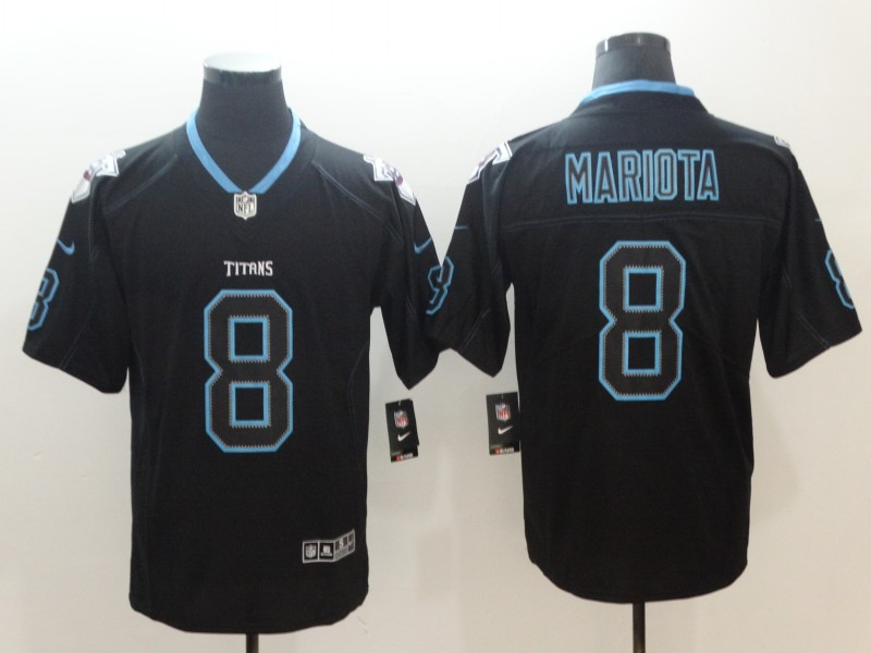 Nike Titans 8 Marcus Mariota Black Shadow Legend Limited Jersey Nike Titans 8 Marcus Mariota Black Shadow Legend Limited Jersey