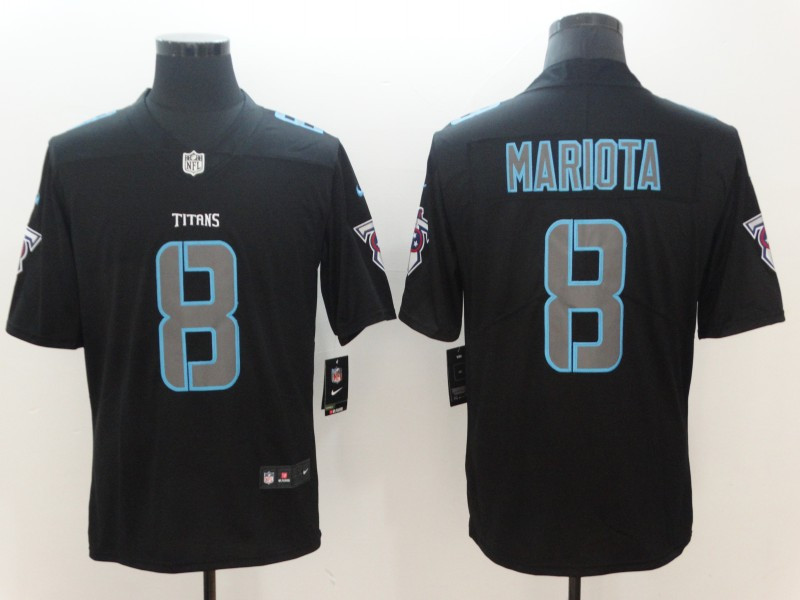 Nike Titans 8 Marcus Mariota Black Vapor Impact Limited Jersey Nike Titans 8 Marcus Mariota Black Vapor Impact Limited Jersey