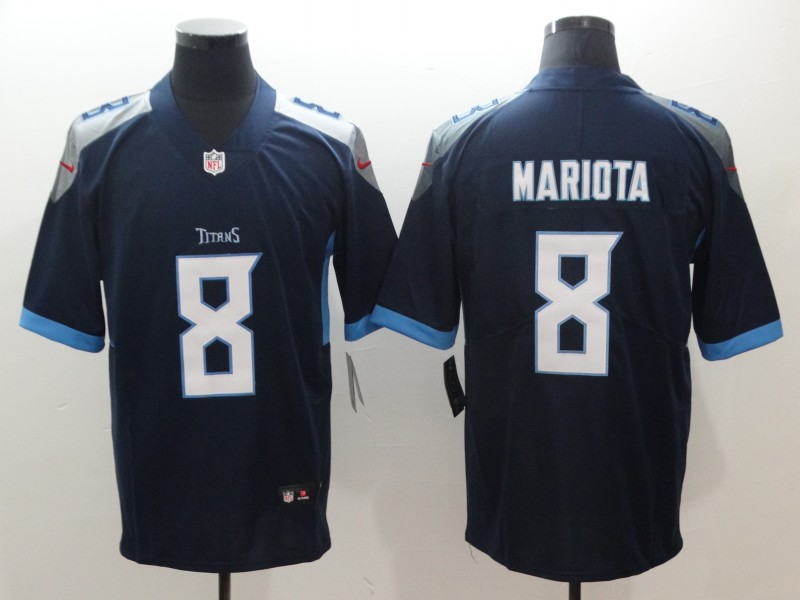 Nike Titans 8 Marcus Mariota Navy New 2018 Vapor Untouchable Limited Jersey