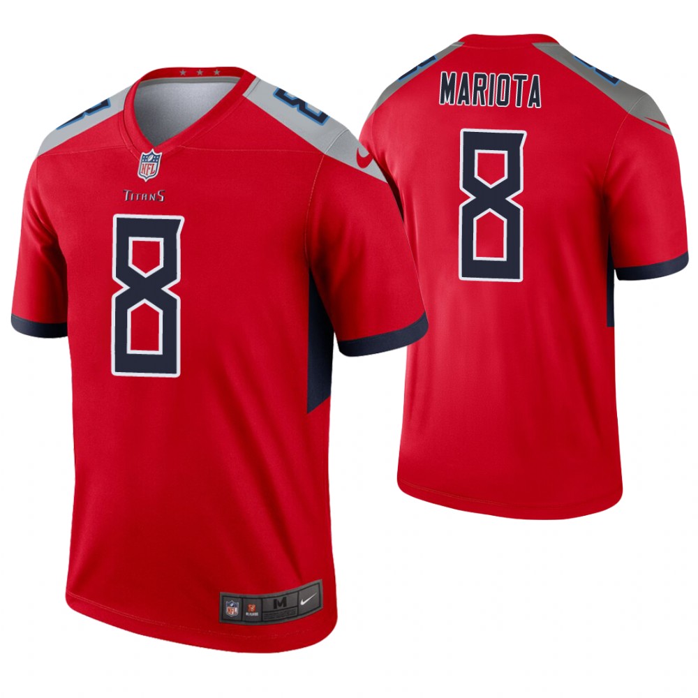 Nike Titans 8 Marcus Mariota Red Inverted Legend Jersey Nike Titans 8 Marcus Mariota Red Inverted Legend Jersey
