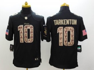Nike Vikings #10 Fran Tarkenton Black NFL Limited Salute to Service Jersey Nike Vikings #10 Fran Tarkenton Black NFL Limited Salute to Service Jersey