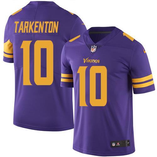 Nike Vikings #10 Fran Tarkenton Purple Men's Stitched NFL Limited Rush Jersey Nike Vikings #10 Fran Tarkenton Purple Men's Stitched NFL Limited Rush Jersey