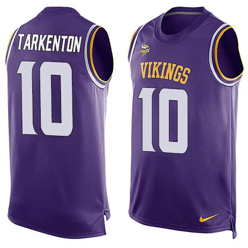 Nike Vikings #10 Fran Tarkenton Purple Team Color Men's Stitched NFL Limited Tank Top Jersey Nike Vikings #10 Fran Tarkenton Purple Team Color Men's Stitched NFL Limited Tank Top Jersey