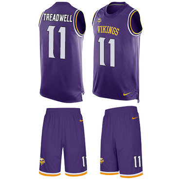 Nike Vikings #11 Laquon Treadwell Purple Team Color Men's Stitched NFL Limited Tank Top Suit Jersey Nike Vikings #11 Laquon Treadwell Purple Team Color Men's Stitched NFL Limited Tank Top Suit Jersey