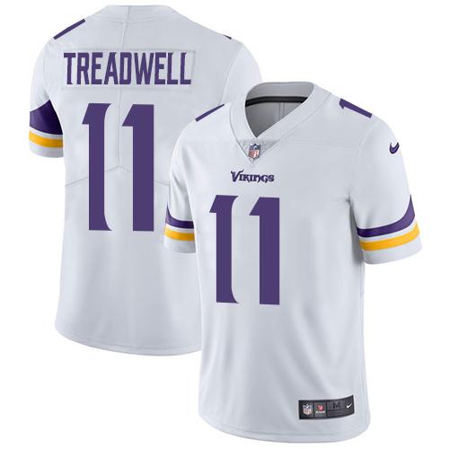 Nike Vikings #11 Laquon Treadwell White Men's Stitched NFL Vapor Untouchable Limited Jersey Nike Vikings #11 Laquon Treadwell White Men's Stitched NFL Vapor Untouchable Limited Jersey