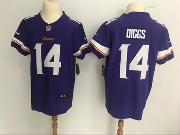 Nike Vikings #14 Stefon Diggs Purple Team Color Men's Stitched NFL Vapor Untouchable Elite Jersey Nike Vikings #14 Stefon Diggs Purple Team Color Men's Stitched NFL Vapor Untouchable Elite Jersey