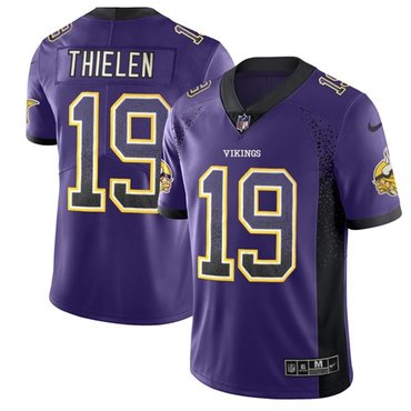 Nike Vikings #19 Adam Thielen Purple Team Color Men's Stitched NFL Limited Rush Drift Fashion Jersey Nike Vikings #19 Adam Thielen Purple Team Color Men's Stitched NFL Limited Rush Drift Fashion Jersey