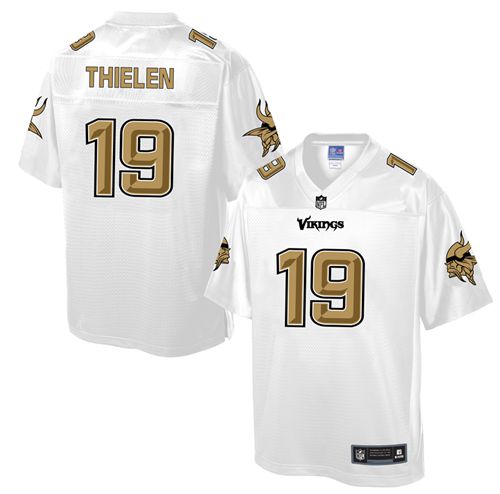 Nike Vikings #19 Adam Thielen White Men's NFL Pro Line Fashion Game Jersey Nike Vikings #19 Adam Thielen White Men's NFL Pro Line Fashion Game Jersey