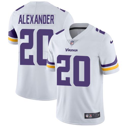 Nike Vikings #20 Mackensie Alexander White Men's Stitched NFL Vapor Untouchable Limited Jersey Nike Vikings #20 Mackensie Alexander White Men's Stitched NFL Vapor Untouchable Limited Jersey