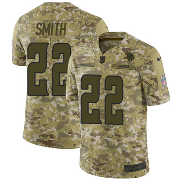 Nike Vikings #22 Harrison Smith Camo Youth Stitched NFL Limited 2018 Salute to Service Jersey Nike Vikings #22 Harrison Smith Camo Youth Stitched NFL Limited 2018 Salute to Service Jersey