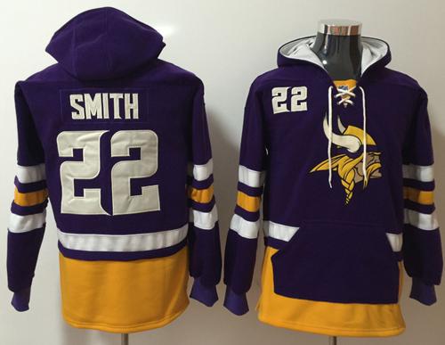 Nike Vikings #22 Harrison Smith Purple Gold Name & Number Pullover NFL Hoodie Nike Vikings #22 Harrison Smith Purple Gold Name & Number Pullover NFL Hoodie