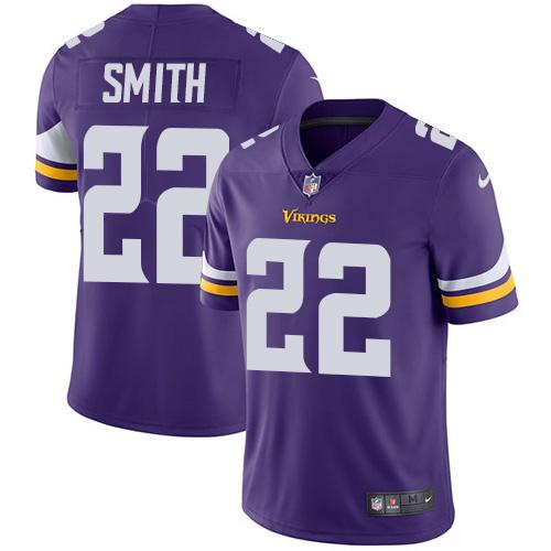 Nike Vikings #22 Harrison Smith Purple Team Color Men's Stitched NFL Vapor Untouchable Limited Jersey Nike Vikings #22 Harrison Smith Purple Team Color Men's Stitched NFL Vapor Untouchable Limited Jersey